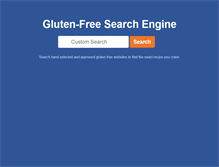 Tablet Screenshot of glutenfreesearchengine.com